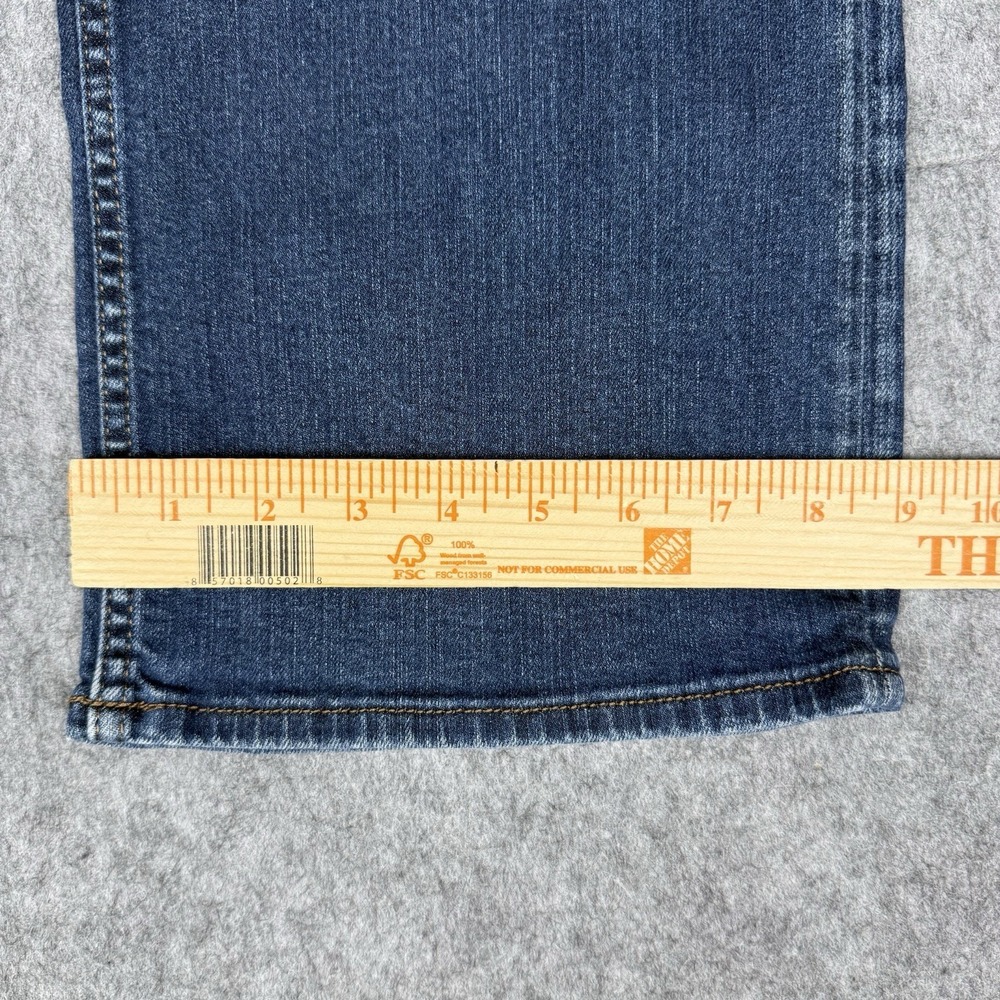 Silver Zac Jeans Mens 38x32 (Fits 38x30) Blue Stretch Denim Dark Wash Low Rise - Picture 11 of 14